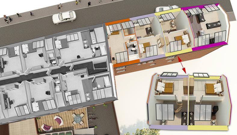 Split Level Apartments | Student Clubhouse - Professional Student ...
